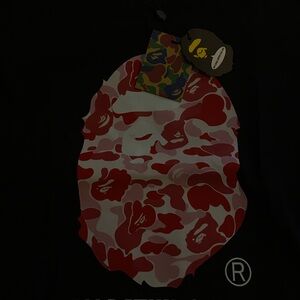BAPE Red Camo Ape Head T-Shirt